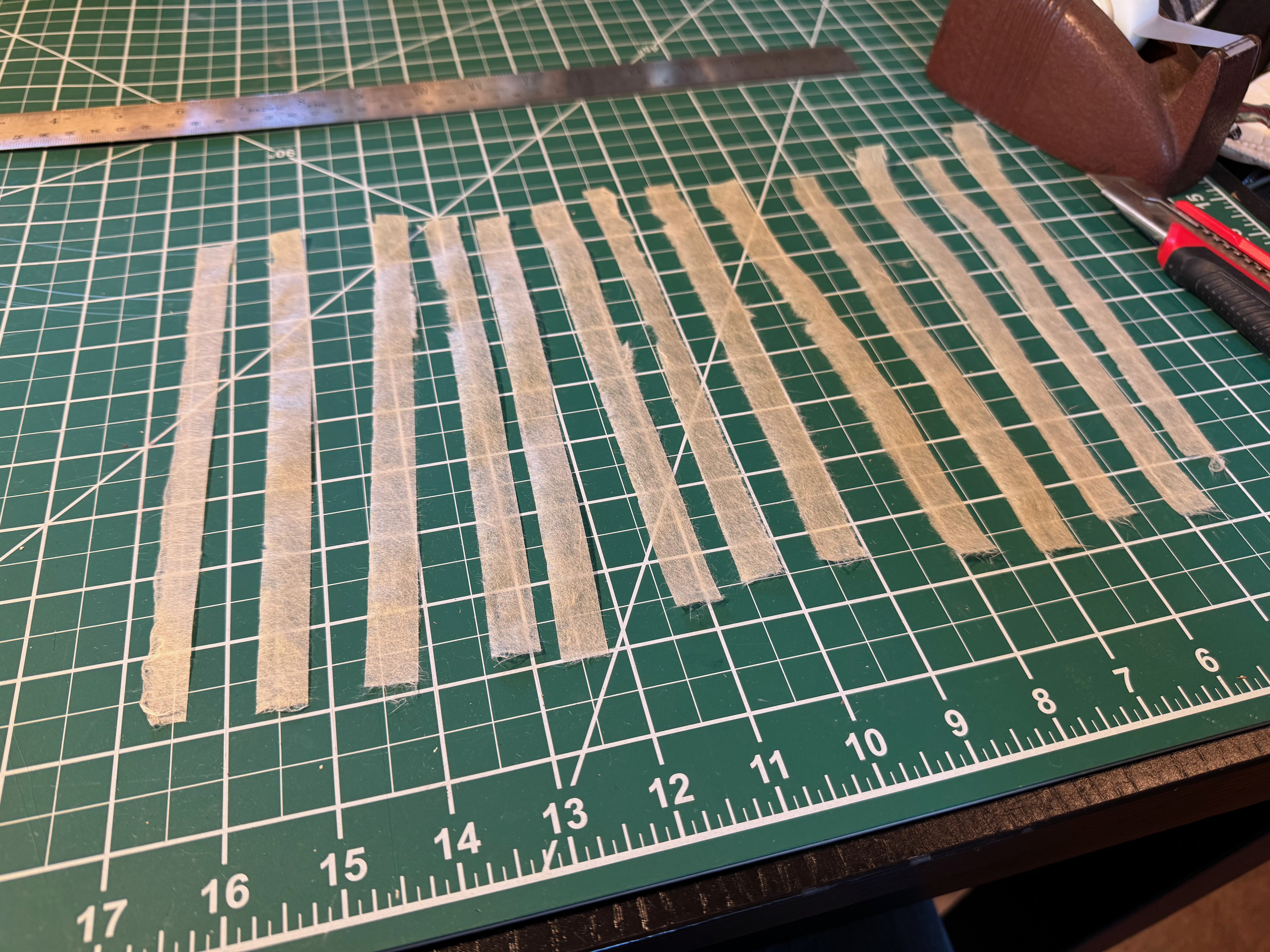 Cut guarding strips