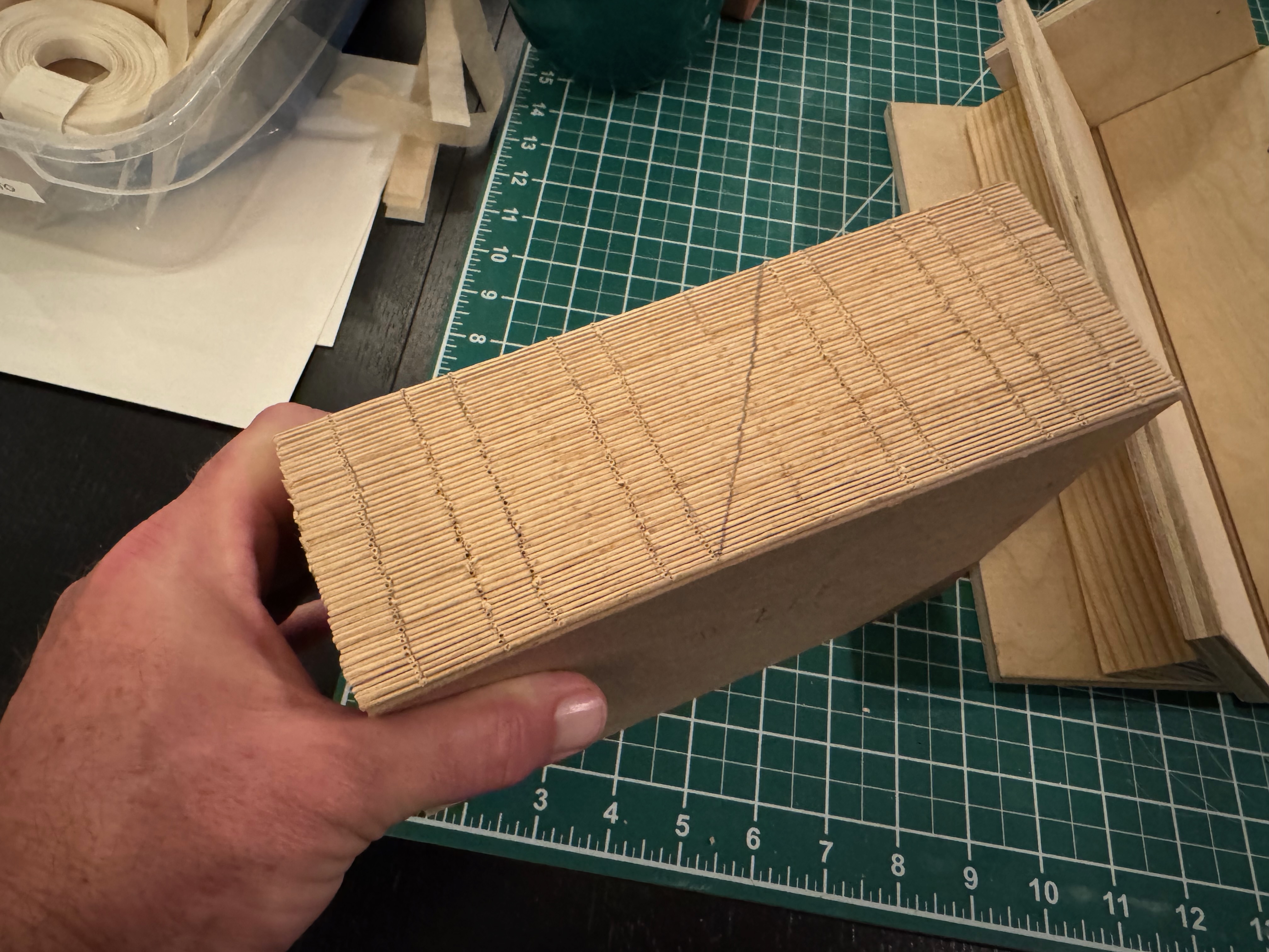 Fully punched text block