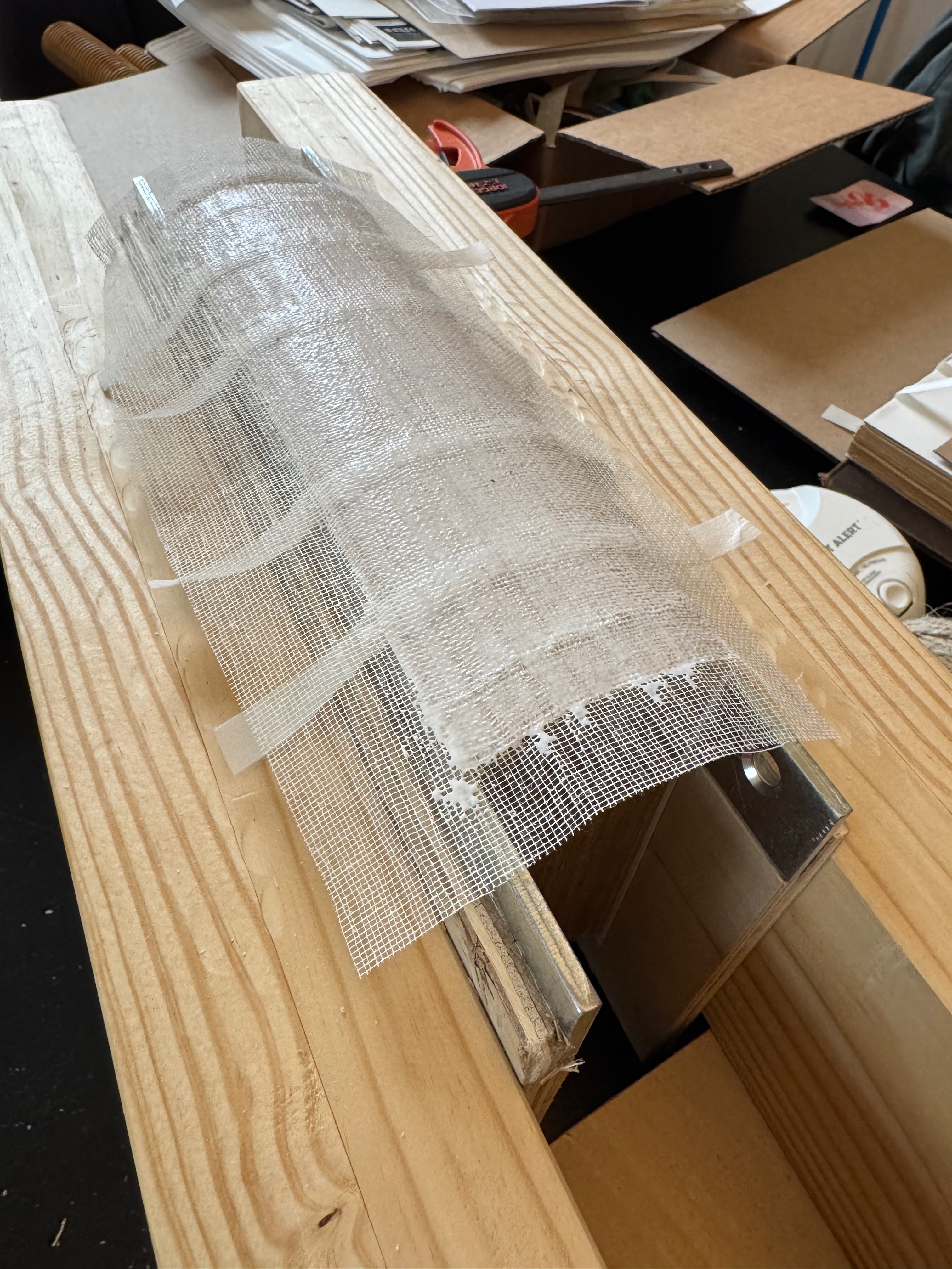 Glue, tape, mull, glue