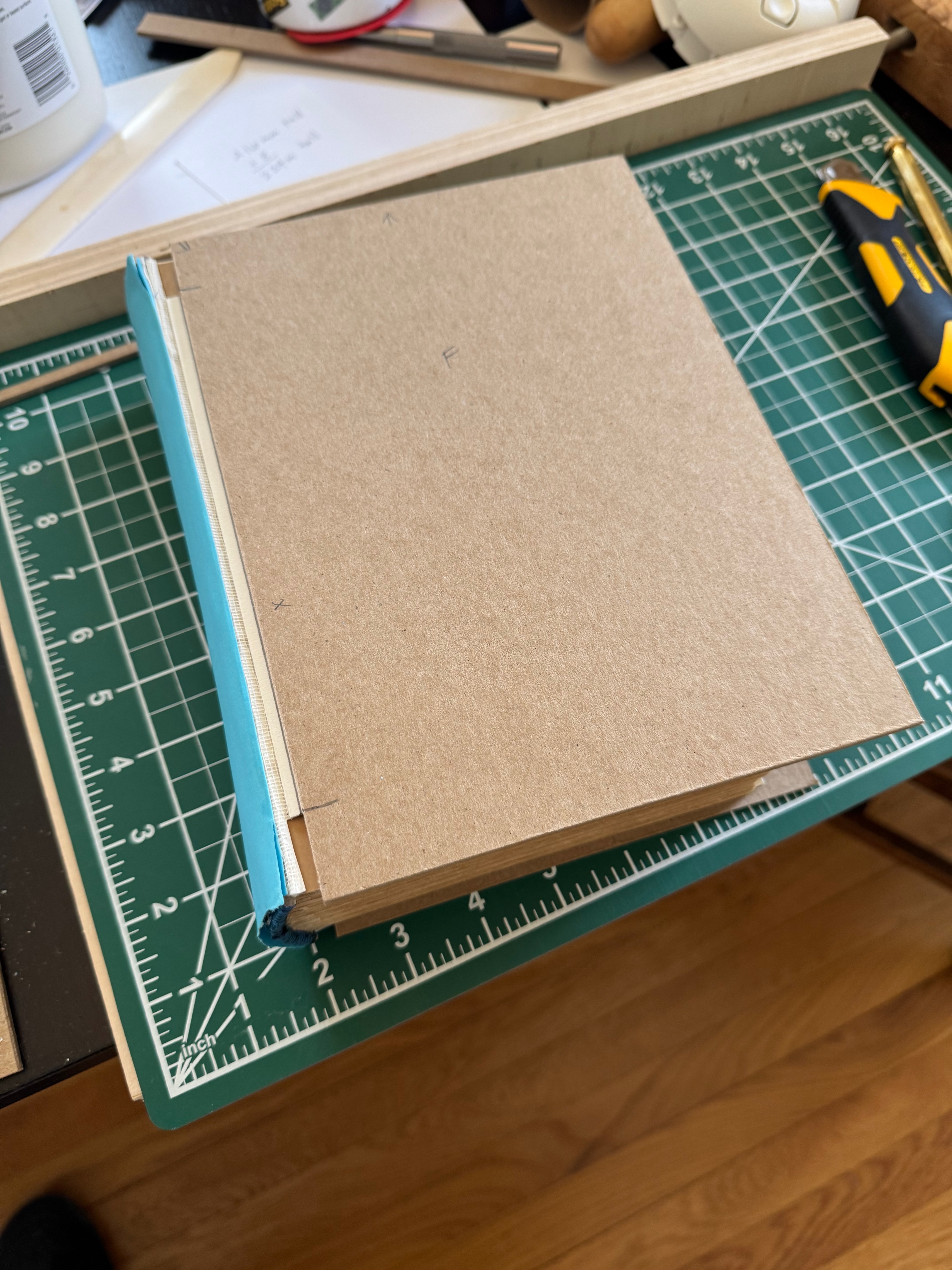 Measured for tab placement and depth